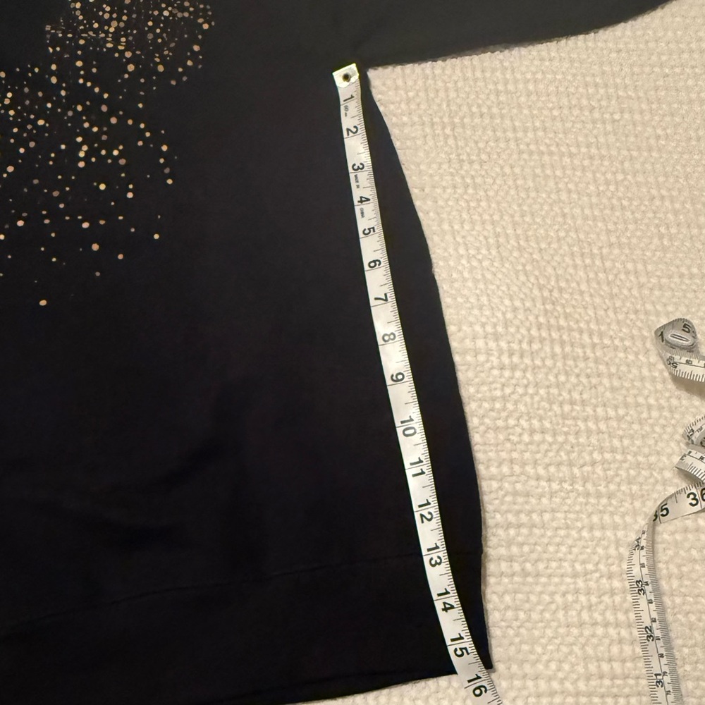 Disney | Black Crewneck Sweatshirt with Gold Mickey | Size = Small - Picture 4 of 4